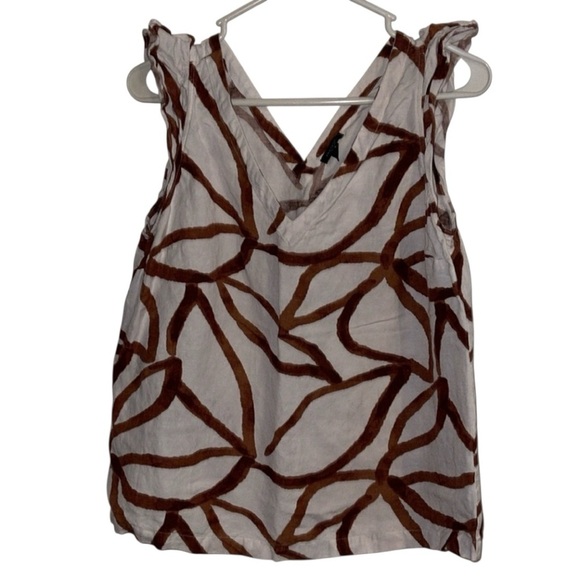 🌹ANN TAYLOR LINEN BLEND TOP - Picture 1 of 7
